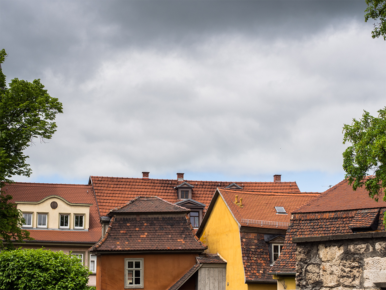 Weimar Häuser und Dächer