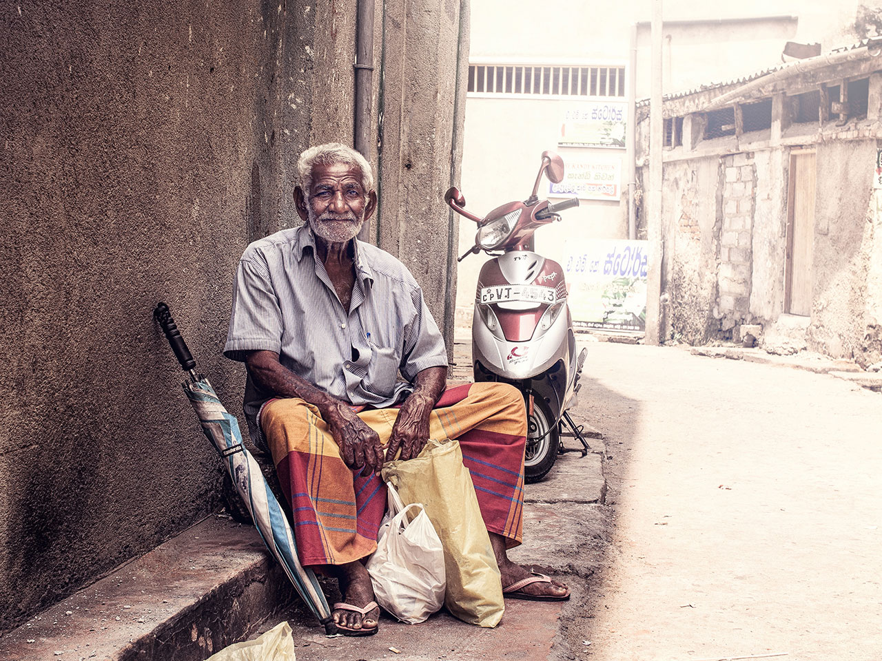 Sri Lanka Man Portrait Kandy